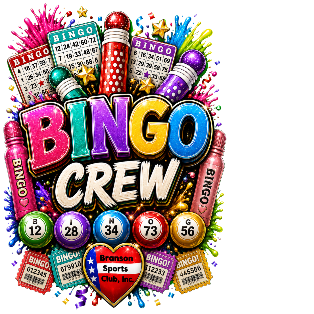 Bingo Crew Branson Sports Club design