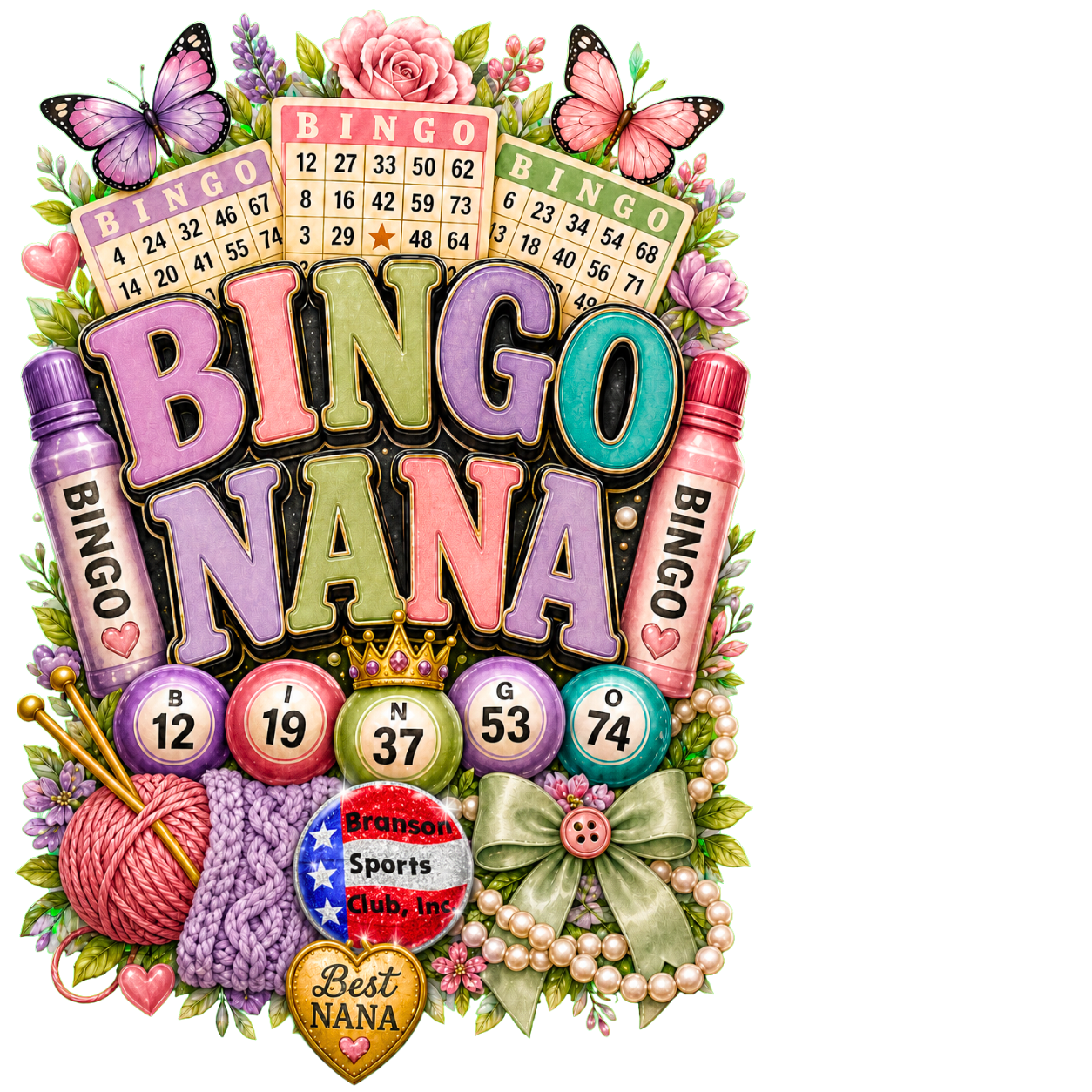 Bingo Nana Branson Sports Club design