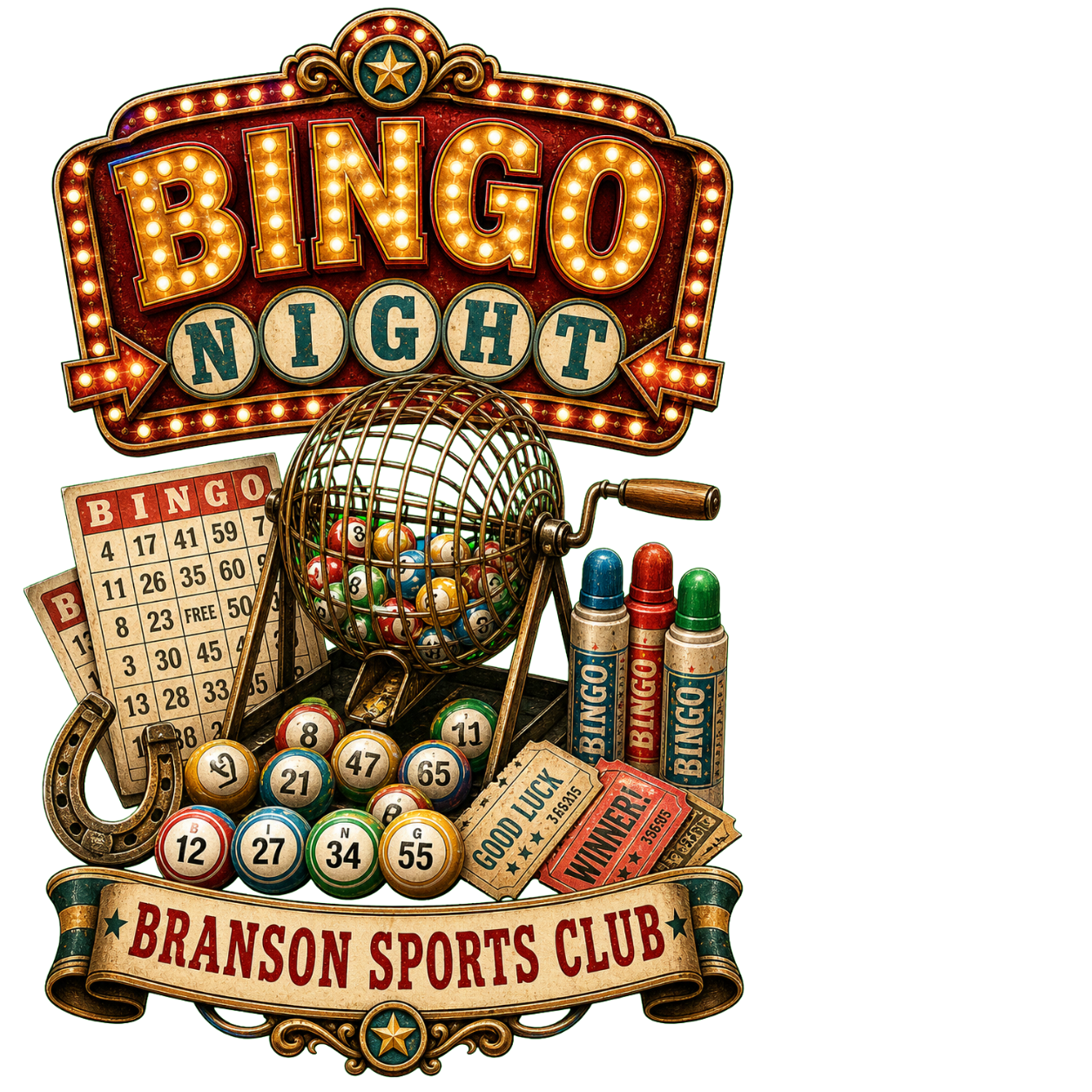 Bingo Night Branson Sports Club design