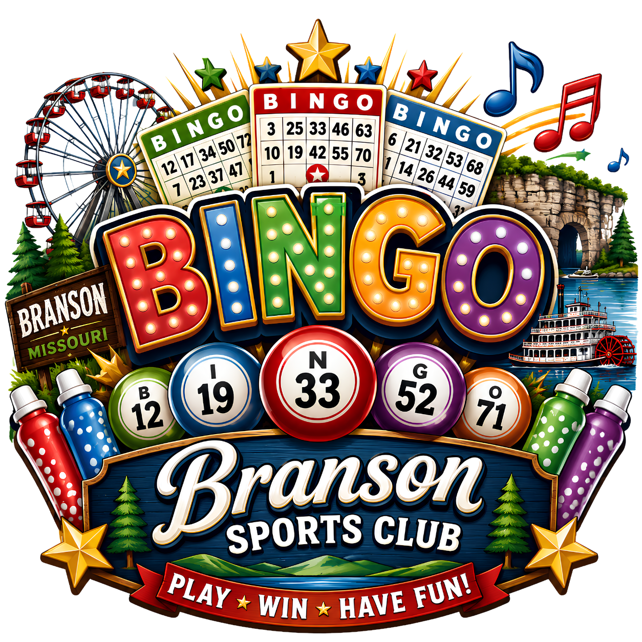 Branson Missouri Bingo Branson Sports Club design