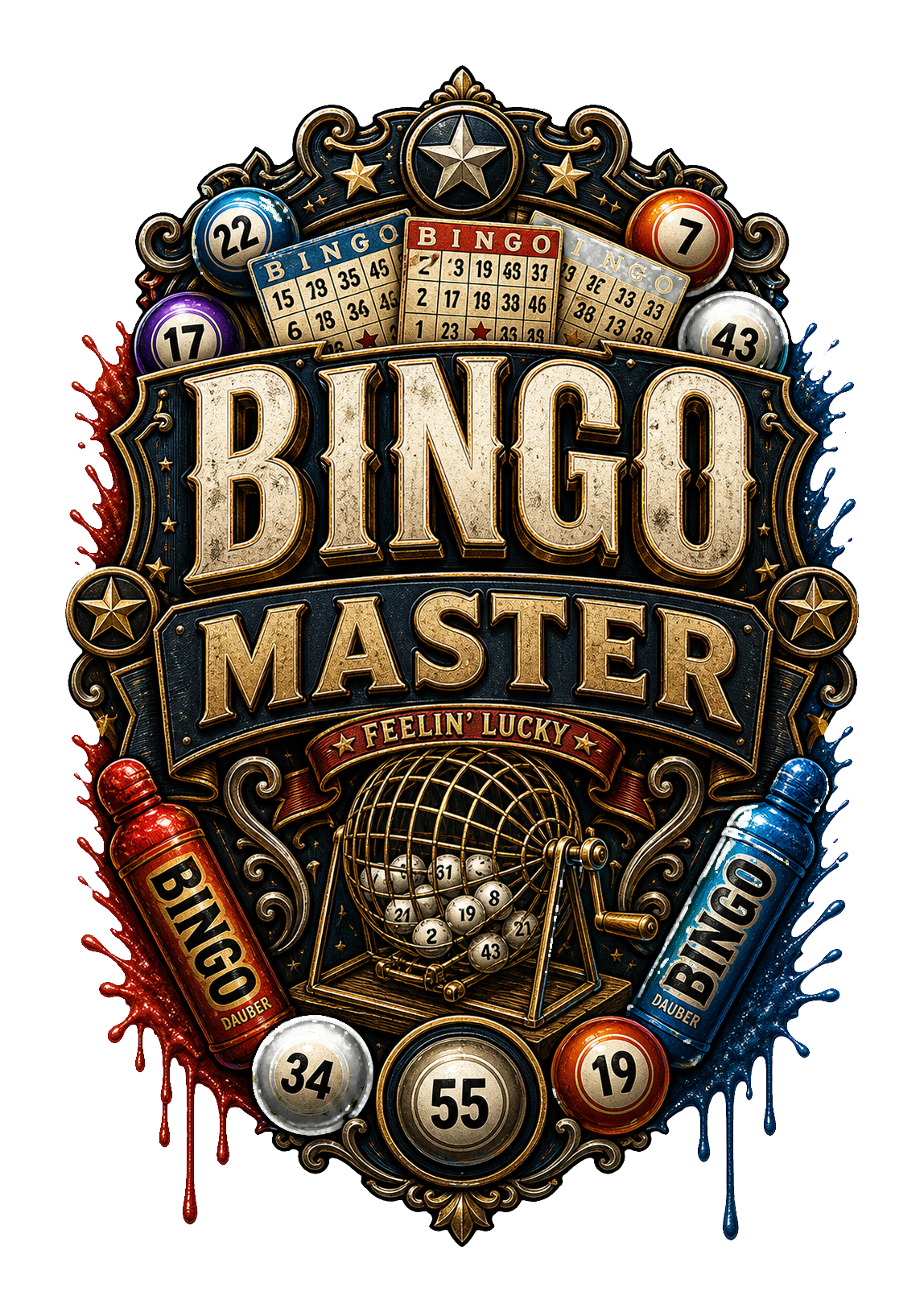 Bingo Master Badge PNG design
